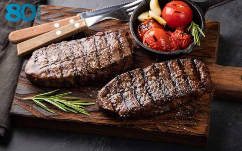 Lõi vai non bò Mỹ thường được sử dụng để làm món Steak 